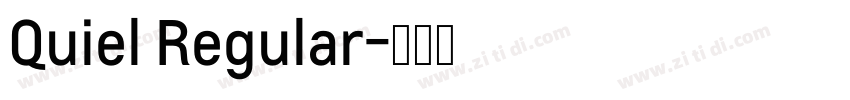 Quiel Regular字体转换